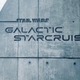 A photo of the grey Star Wars Galactic Starcruiser sign at Walt Disney World Resort.